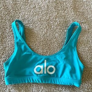 ALO Yoga Turquoise Sports Bra